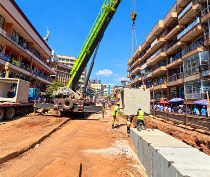 KCCA Roads LOT 1 – precast drainage installation